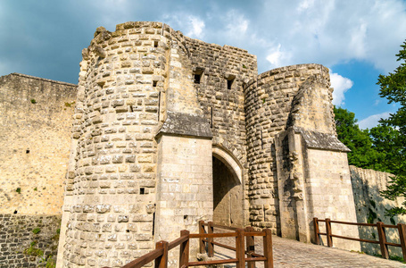 法国 Provins 中世纪城墙的圣琴门