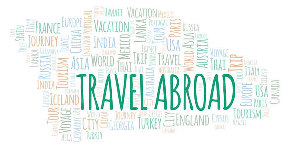 出国旅行Word云。 WordCloud仅用文本制作。