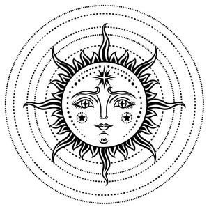太阳纹身手上图图片