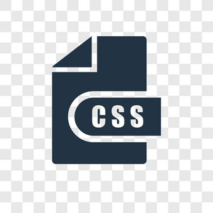 时尚设计风格的CSS图标。 在透明背景上隔离的CSS图标。 CSS矢量图标简单和现代平面符号的网站移动标志应用程序UI。 CSS
