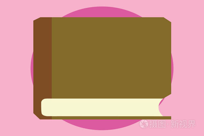 促销, 海报, 传单, 网页横幅, 文章厚闭合矩形精装书躺在其侧面空白盖