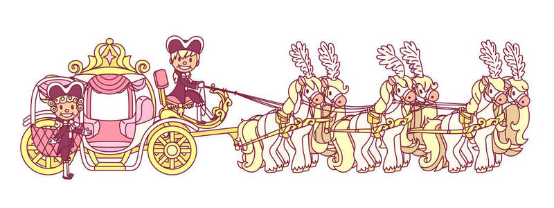 灰姑娘的马车图片-灰姑娘的马车素材-灰姑娘的马车插画-摄图新视界