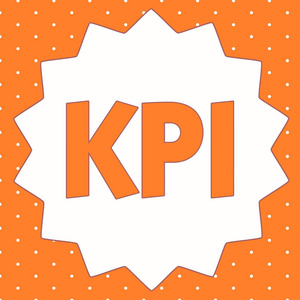 概念手写作显示KPI。 商业照片展示评估一个组织在特定活动中的成功。