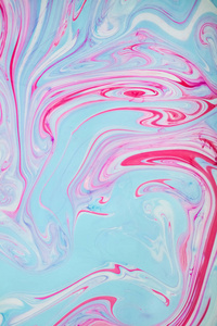 抽象彩色背景。水上油漆的污渍。Ebru 艺术, 大理石纸