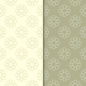 橄榄绿编织网和壁纸无缝几何图案