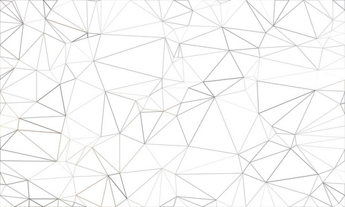 线框多边形抽象网格. 由三角形组成的矢量多边形.