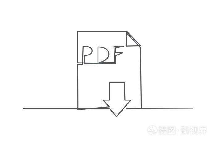 Pdf 一行绘图插画 正版商用图片13earb 摄图新视界