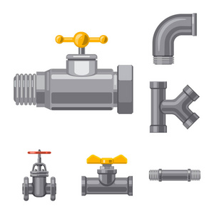 管和管符号的孤立对象。用于 web 的管道和管线库存符号集