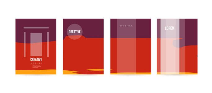 小册子或卡片设计的最小封面概念。 简单优雅，有现代的外观。 eps10矢量