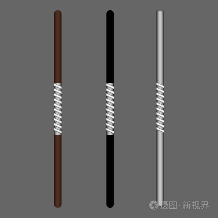将忍者武器隔离在灰色背景上 日本传统武器 矢量图 插画 正版商用图片13et9b 摄图新视界