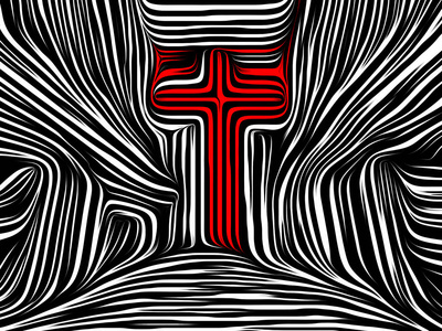 线条十字交叉图片