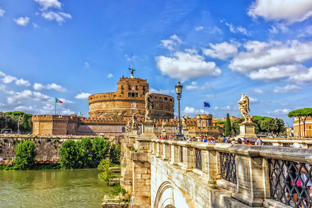 Angelo over the Tiber and  Castel Santx27