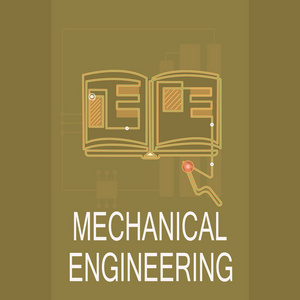 概念性手写显示机械工程。商务照片文本涉及机器的设计制造使用