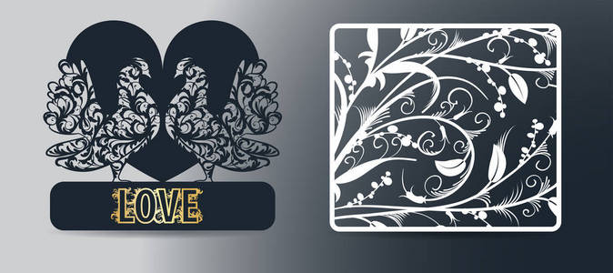 装饰是一种样式化的花卉和树枝的镂空图案.