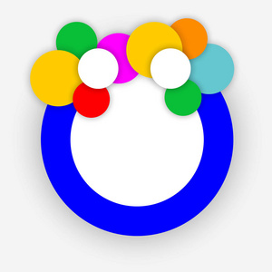 白色圆圈为文本的图片