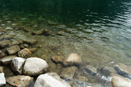 多石山河流水观