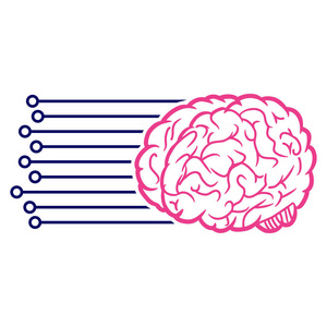 大脑连接光栅图标