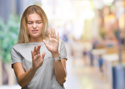 举起双手. 令人讨厌的概念.照片