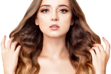 发亮的头发图片