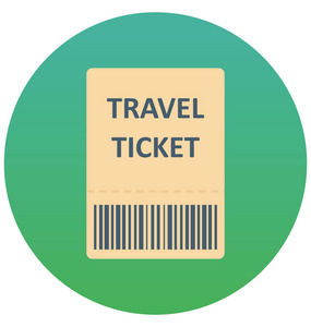 公交车票隔离矢量图标，可方便编辑或修改