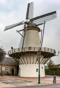 荷兰Benthuizen的风车DeHaas