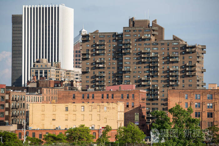 纽约罗切斯特市中心的高楼大厦