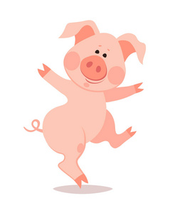 动画片跳舞的小猪.猪的一年.中国新耶照片