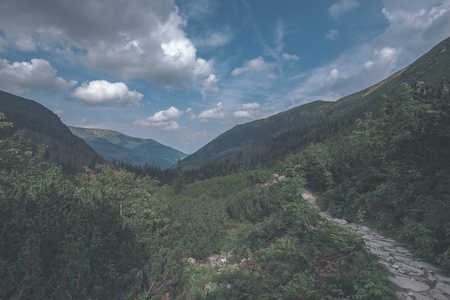 斯洛伐克塔特拉山徒步旅行