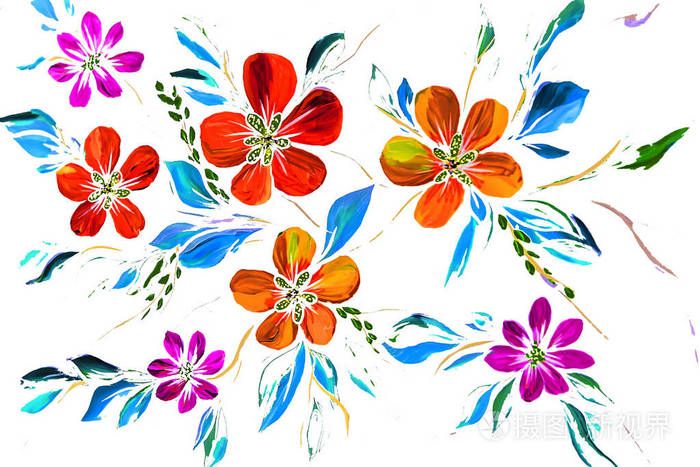 黑色背景上的花卉插图 油画印象派 花画派 油画派照片 正版商用图片13gv86 摄图新视界 黑色背景上的花卉插图 油画印象派 花画派 油画派照片 正版商用图片13gv86 摄图新视界