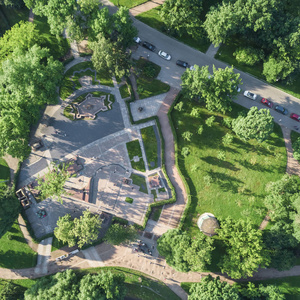 人行道俯视图片