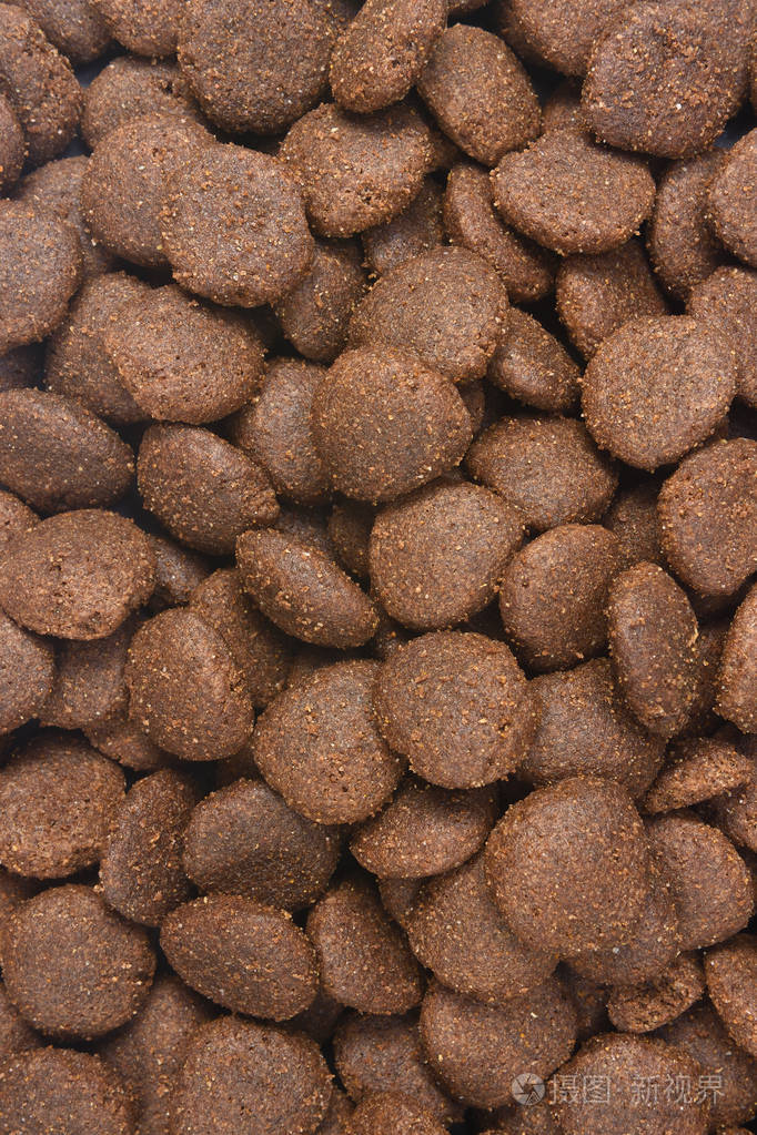 狗饲料的特写