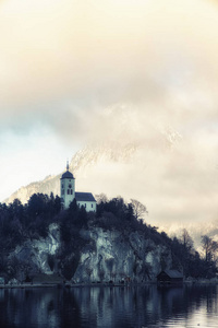 约翰尼斯堡礼拜堂和特雷恩西湖，萨尔茨卡默古特上奥地利，奥地利，欧洲