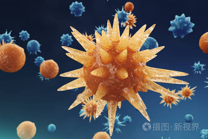3d插图病毒backgorund病毒流感肝炎艾滋病大肠杆菌大肠芽孢杆菌科学和