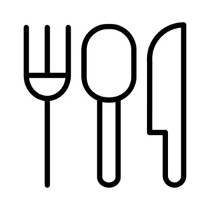 刀叉和勺子图标矢量图