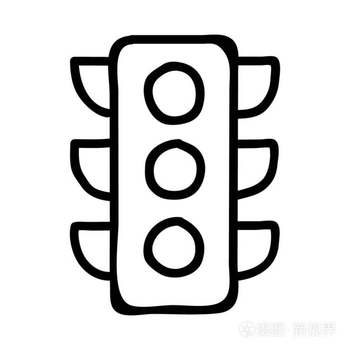 交通灯网络图标矢量图插画-正版商用图片13h588-摄图新视界