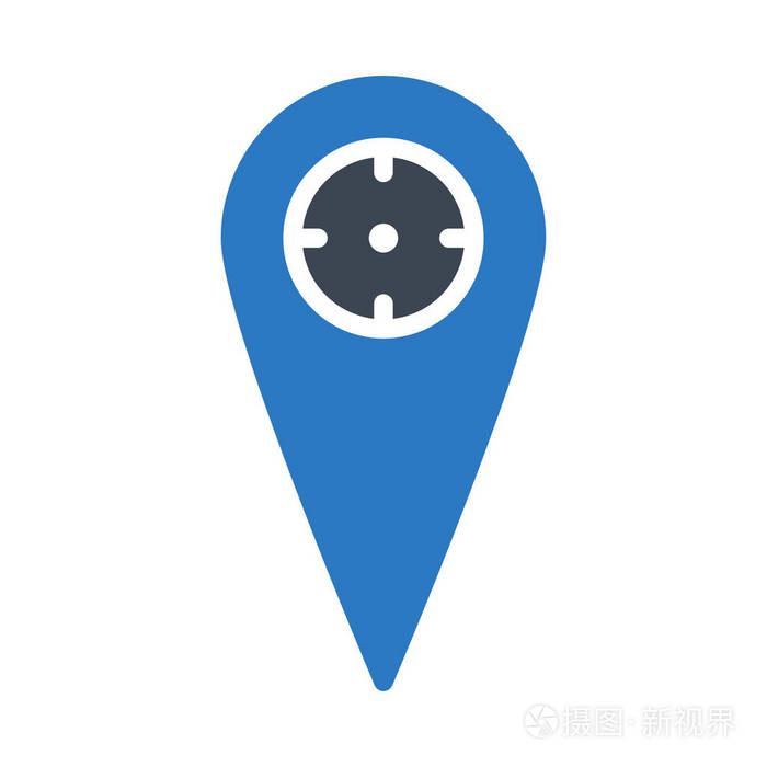 指针图标矢量插图