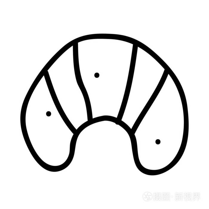 羊角面包网络图标矢量插图插画-正版商用图片13h6z1-摄图新视界