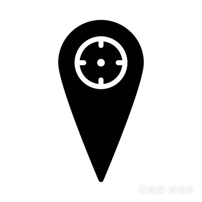 指针图标矢量插图