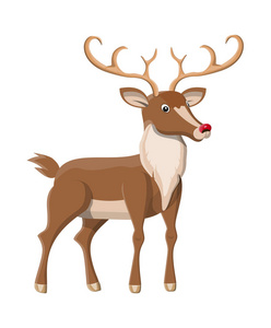 鹿角可爱鹿照片