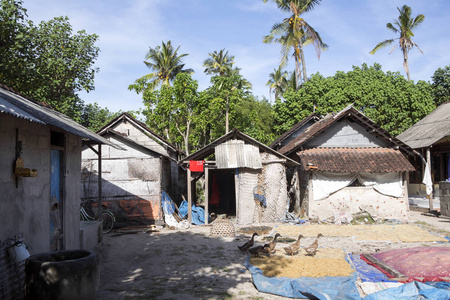贫穷的房屋海藻印度尼西亚北岛图片