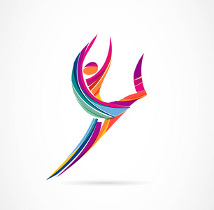 活跃的健身, 运动, 舞蹈网站图标和符号照片