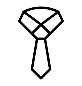 布附件领带线设计图标