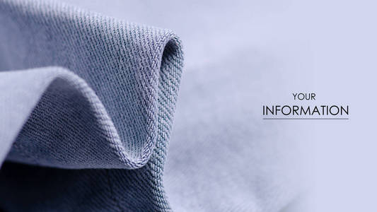 蓝色灰色牛仔裤面料宏观纹理时尚照片