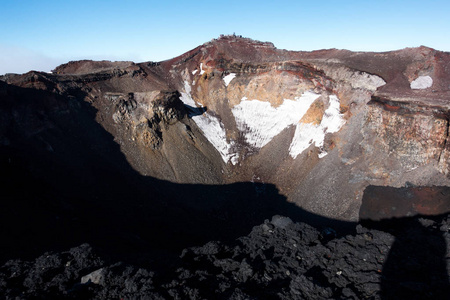 富士山攀登, 废墟的五颜六色的视图照片