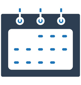 预约日历事件隔离矢量图标可以方便地编辑和修改
