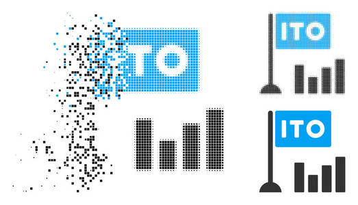 溶解点半色调 Ito 条形图图标