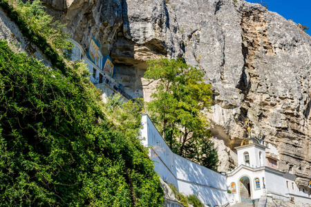 bakhchisarai洞穴修道院假设洞穴修道院位于bakhchysarai附近的克里米亚