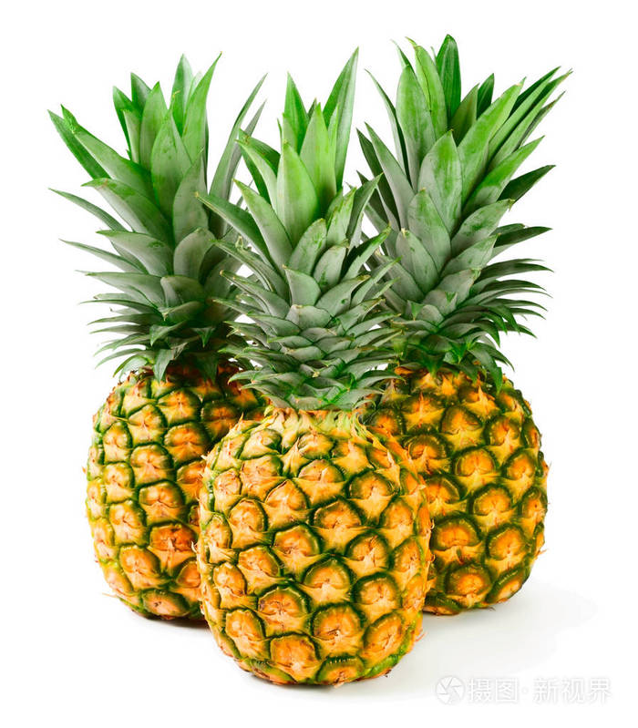 白色的新鲜菠萝