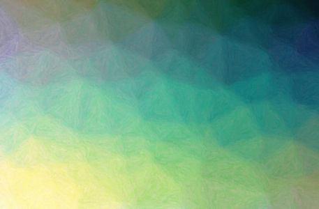 绿色和蓝色Impasto水平背景数字生成的插图。