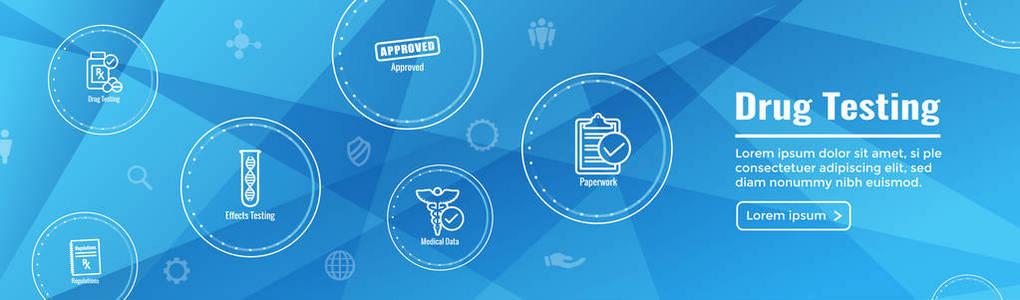  Process Web Header Banner with Icon Set